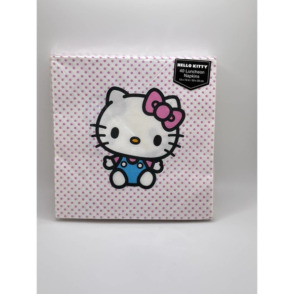 Hello Kitty Plate Napkin Bundle Lunch Plates, Dessert Plates, 2 types of napkins - Picture 5 of 7